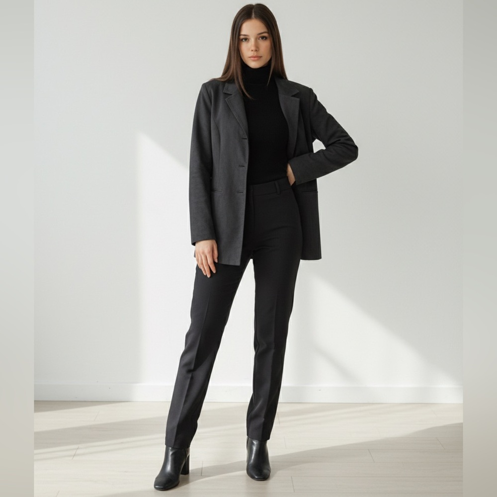 Clio Women's Suede feel Black Coat